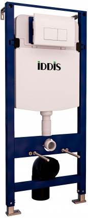 Система инсталляции для унитазов Iddis Optima Home OPH0000i32K с кнопкой смыва, белая, 49.7x20x134 см