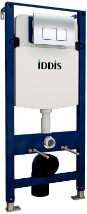 Система инсталляции для унитазов Iddis Optima Home OPH00GCi32K с кнопкой смыва, хром, 49.7x20x134 см