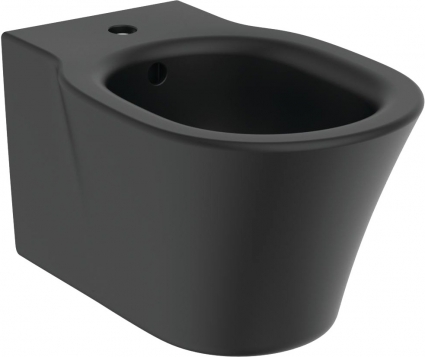 Биде подвесное Ideal Standard Connect Air E0266V3 черный шелк овальное, 36x54 см