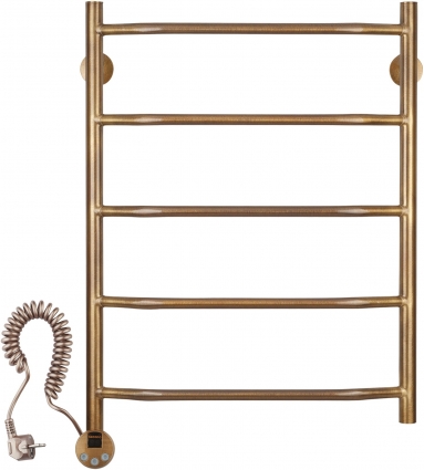 Полотенцесушитель электрический Secado Агата 1 50x60 бронза, L, лесенка, 5 секций
