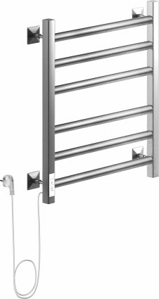 Полотенцесушитель электрический Ника Step-3 60/40 хром, L, лесенка, 6 секций