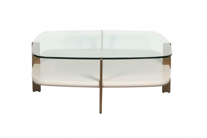  Стол журнальный Garda Decor Bel Air с полкой стиль современный