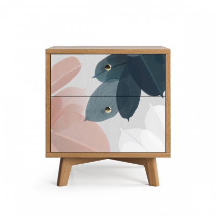 Прикроватная тумба The IDEA Frame с двумя ящиками, для белья,  стиль скандинавский