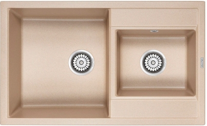 Мойка кухонная Paulmark Tandem PM238250-QU кварц матовая, прямоугольная, 82x50 см