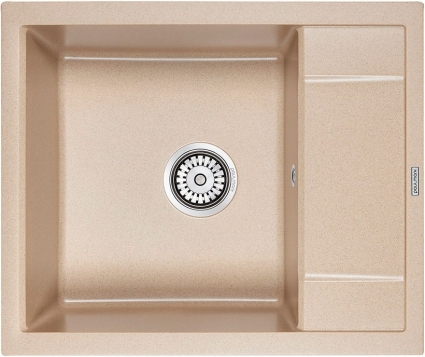 Мойка кухонная Paulmark Optimum PM216050-QU кварц матовая, прямоугольная, 60x50 см