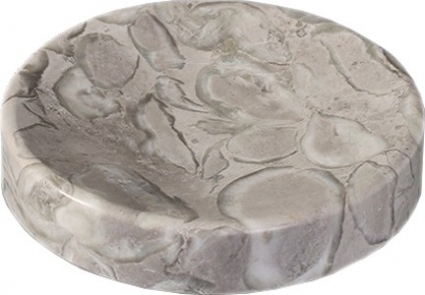 Мыльница Kassatex Lotus Beige LOS-SDR-BGE круглая настольная,  в современном стиле