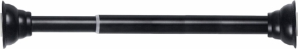 Карниз для ванны Carnation Home Fashions Classic Black 140-260 см черный,  в современном стиле