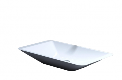 Раковина накладная Salini Callista 107 57.5x35 S-Sense, белая глянцевая, прямоугольная, цвет белый