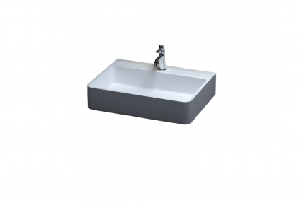Раковина накладная Salini Ottavia 60x45 S-Stone, белая матовая , прямоугольная, цвет белый