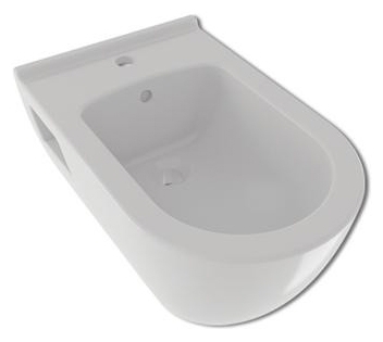 Биде подвесное Serel SM19 цвет белый, овальное, 35.5x56 см