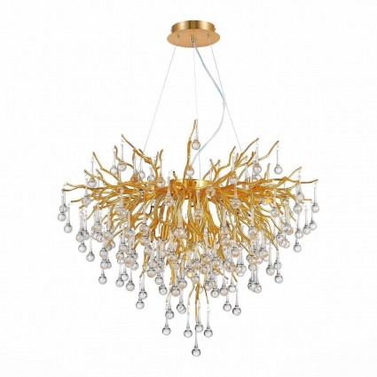 Подвесная люстра ST Luce Anzio SL1651.203.09 в стиле модерн, цвет золотой