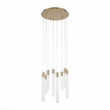 Подвесная люстра ST Luce Terni SL1229.303.08 в стиле модерн, цвет латунь