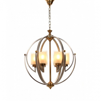 Подвесная люстра Lumina Deco Bergen LDP 1232-6 SN+MD в стиле модерн, цвет медь