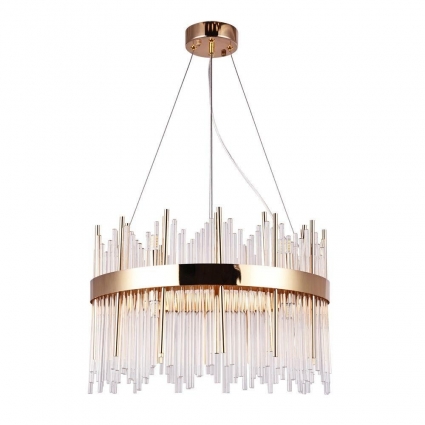 Подвесная люстра Arte Lamp Acapulco A1007SP-10GO в стиле модерн, цвет золотой