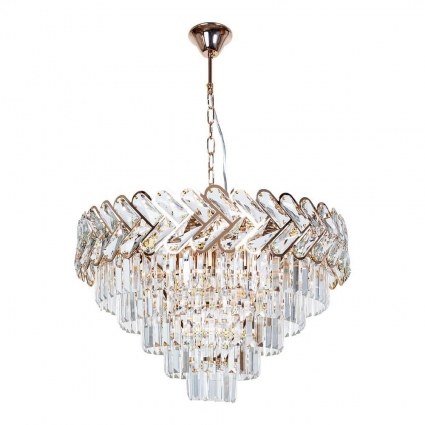 Подвесная люстра Arte Lamp Aisha A1025SP-10GO в классическом стиле, цвет золотой