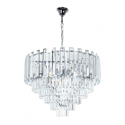 Подвесная люстра Arte Lamp Ellie A1027SP-10CC в стиле модерн, цвет хром
