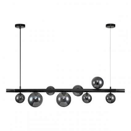 Подвесная люстра Indigo Canto 11026/10PL Black V000241 в стиле Хай-тек, цвет черный