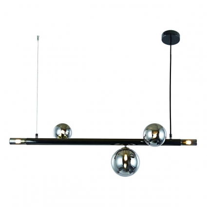 Подвесная люстра Indigo Canto 11026/5PL Black V000239 в стиле Хай-тек, цвет черный