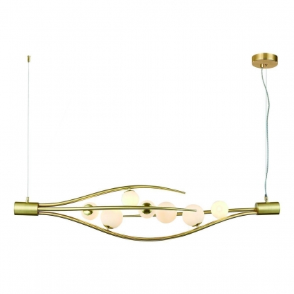 Подвесная люстра Indigo Flusso 11025/7P Gold V000231 цвет золотой, мощность 196 Вт