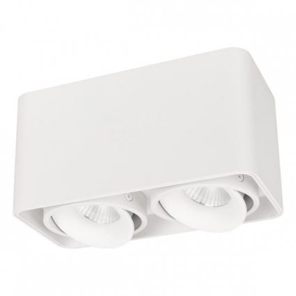 Потолочный светодиодный светильник Arlight SP-Cubus-S195x100-2x8W Warm3000 036058 в современном стиле, цвет белый