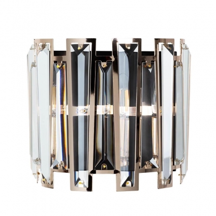 Настенный светильник Arte Lamp Amber A1028AP-2BK в стиле модерн, цвет золотой
