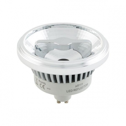 Лампа светодиодная диммируемая Arlight GU10 15W 4000K прозрачная AR111-Fort-GU10-15W-Dim Day4000 026881 цвет прозрачный, мощность 12 Вт