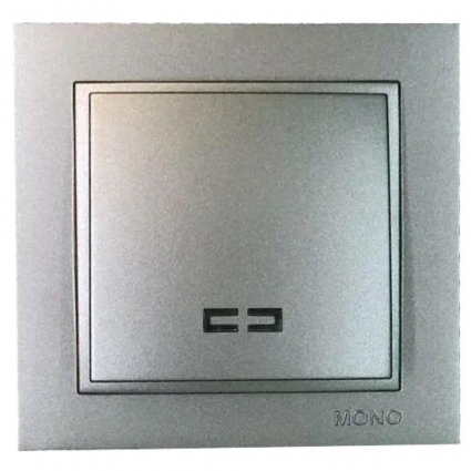 Выключатель одноклавишный Mono Electric Despina IP20 10A 250V антрацит 102-242425-101 в современном стиле