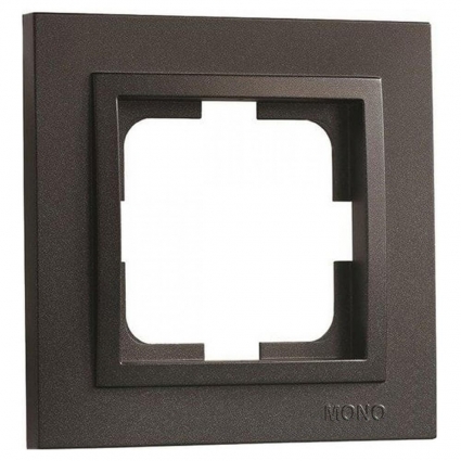 Рамка 1-постовая Mono Electric Despina графит 102-200000-160 в современном стиле, цвет графит