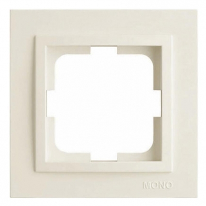 Рамка 1-постовая Mono Electric Despina слоновая кость 102-010000-160 в современном стиле