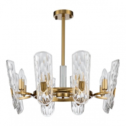 Подвесная люстра Moderli Beluce V8070-8P в стиле модерн, цвет латунь