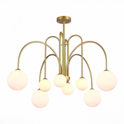 Подвесная люстра ST Luce Jineto SL1204.202.08 в современном стиле, цвет золотой