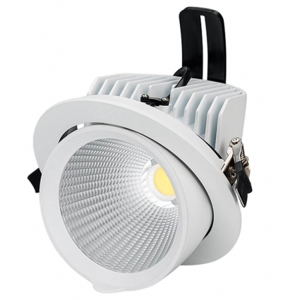 Встраиваемый светодиодный светильник Arlight LTD-150WH-Explorer-30W Day White 38deg 023683 в современном стиле, цвет белый
