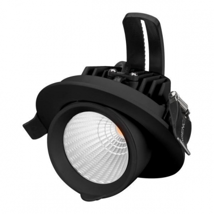 Встраиваемый светодиодный светильник Arlight LTD-Explorer-R100-12W Warm3000 034521 в современном стиле, цвет черный