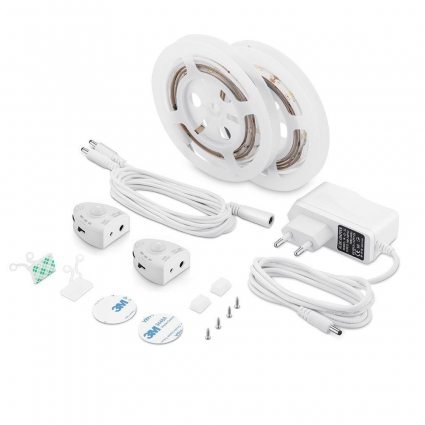 Светодиодная влагозащищенная лента Apeyron 2,4W/m 30LED/m 2835SMD теплый белый 2х1,2M 10-90, в современном стиле, цвет белый