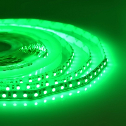 Светодиодная лента Apeyron 9,6W/m 120LED/m 3528SMD зеленый 5M 00-19, цвет белый, мощность 48 Вт