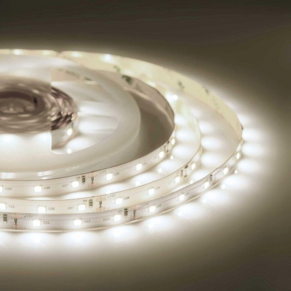 Светодиодная лента Apeyron 9,6W/m 60LED/m 2835SMD дневной белый 5M 00-130, цвет белый, мощность 48 Вт
