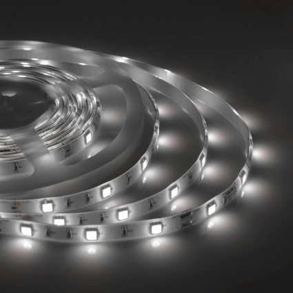 Светодиодная влагозащищенная лента Apeyron 7,2W/m 30Led/m 5050SMD дневной белый 5M 00-150, цвет белый, мощность 36 Вт