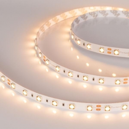 Светодиодная лента Arlight 14,4W/m 60LED/m 5060SMD теплый белый 5M 021421(2), цвет белый, мощность 72 Вт