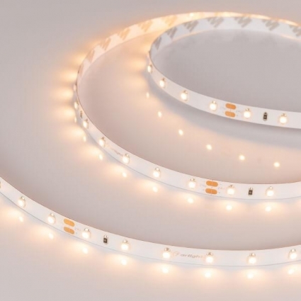 Светодиодная лента Arlight 4,8W/m 60LED/m 2835SMD теплый белый 5M 021414(2), цвет белый, мощность 24 Вт