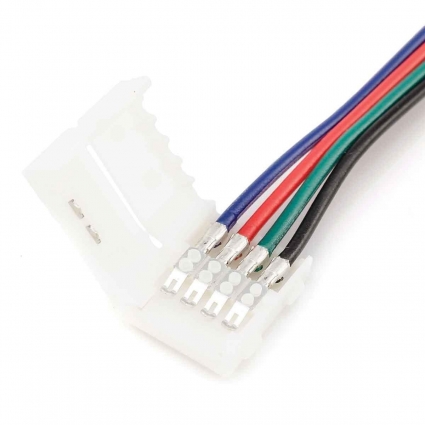Коннектор для RGB светодиодной ленты 5050 Apeyron 12/24V (2 шт.) 09-12 цвет белый