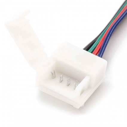 Коннектор для RGB светодиодной ленты 5050 Apeyron 12/24V (2 шт.) 09-15 цвет белый