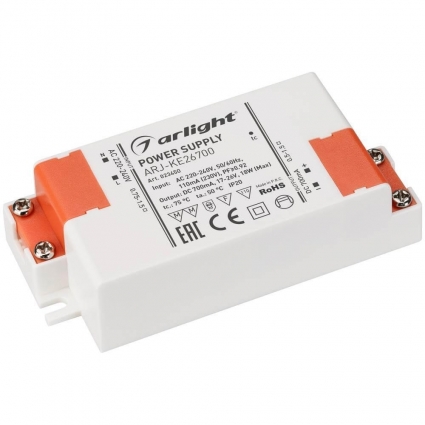 Драйвер Arlight ARJ-KE26700 17-26V 18W IP20 0,7A 023450, цвет белый