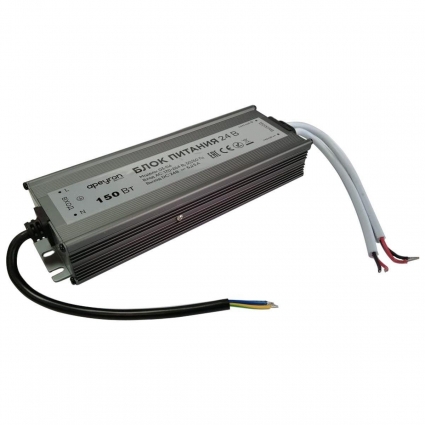 Блок питания Apeyron 24V 150W IP67 6,25A 03-114, цвет серебро
