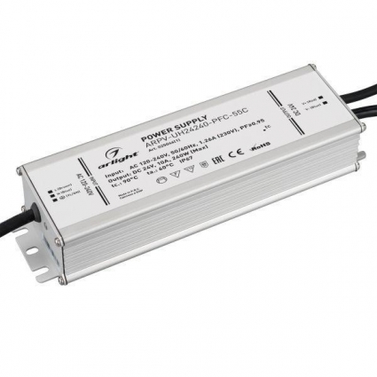 Блок питания Arlight ARPV-UH24240-PFC-55C 24V 240W IP67 10A 025046(1) цвет серый
