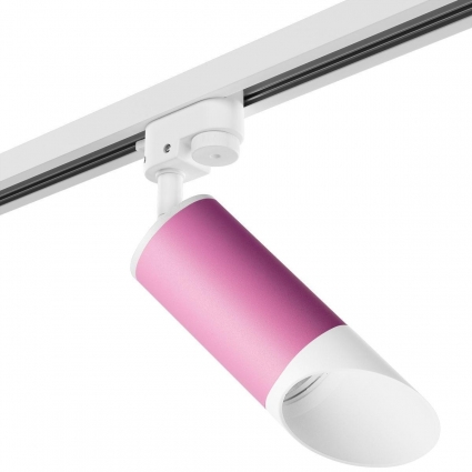 Трековый светильник Lightstar Rullo (214432+592056+201436) R1T43236 в стиле Хай-тек, цвет розовый