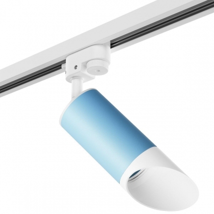 Трековый светильник Lightstar Rullo (214435+592056+201436) R1T43536 в стиле Хай-тек, цвет голубой