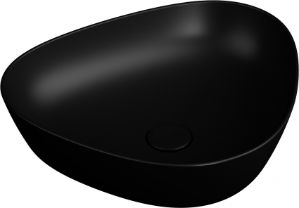 Раковина VitrA Plural 7812B483-0016 матовая чёрная овальная, цвет черный