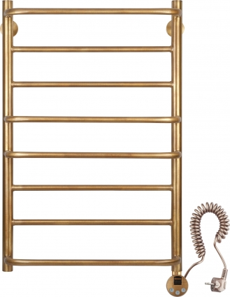 Полотенцесушитель электрический Secado Верона 1 50x80 бронза, R, лесенка, 8 секций