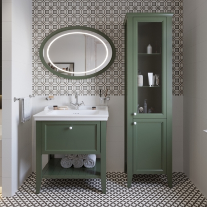 Мебель для ванной VitrA Valarte 80 ретро зеленый напольная, матовая
