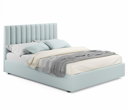 Кровать MYROOM Family Olivia 160х200 с подъемным механизмом мятного цвета, с изголовьем, с ящиком для хранения